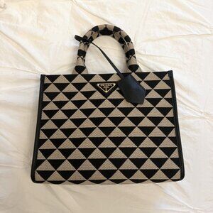 Small Prada Symbole Embroidered Purse